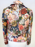 BRAND NEW TED BAKER LORNAH MULTI COLOURED FLORAL & BUTTERFLY PRINT JACKET SIZE 2 UK 10