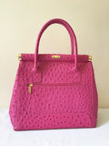 BRAND NEW BORSE IN PELLE FUCHIA PINK LEATHER TOTE BAG