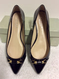 CARVELA BLACK PATENT FLAT PUMPS SIZE 5/38