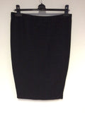 THE MASAI CLOTHING COMPANY BLACK MARL PENCIL SKIRT SIZE 12