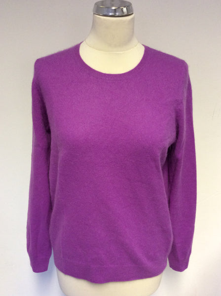 MARKS & SPENCER PINK CASHMERE JUMPER SIZE 14