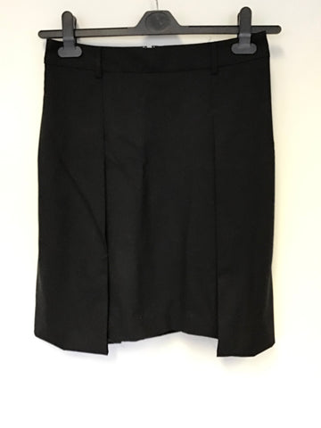 PAUL SMITH MEN ONLY BRAND BLACK WOOL SKIRT SUIT SIZE 38/40 UK 10/12