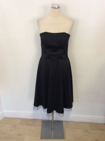 THERAPY BLACK STRAPLESS OCCASION DRESS SIZE 12
