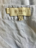 HOBBS PALE BLUE LINEN SLEEVELESS YACHT TOP SIZE 12