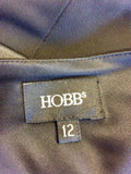 HOBBS BLACK SCOOP NECKLINE SPECIAL OCCASION DRESS SIZE 12