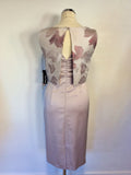BRAND NEW VERA MONT OYSTER BEIGE & PINK PENCIL DRESS & BOLERO JACKET SIZE 8