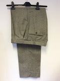 MAGEE BLACK & GREY PRINCE OF WALES CHECK WOOL SUIT SIZE 42 R