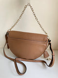RADLEY LONDON CAMEL LEATHER CROSS BODY OR GOLD CHAIN SHOULDER BAG
