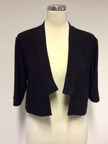 BRAND NEW JOSEPH RIBKOFF BLACK SPECIAL OCCASION / EVENING BOLERO JACKET SIZE 16