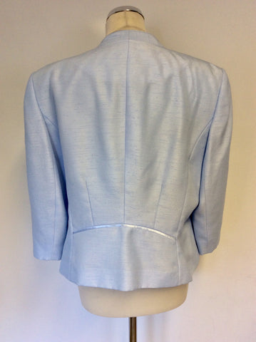 JACQUES VERT PALE BLUE SPECIAL OCCASION JACKET SIZE 20