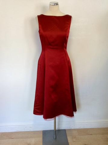 LAURA ASHLEY DEEP RED SPECIAL OCCASION DRESS SIZE 10