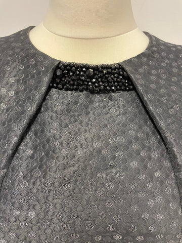 COAST BLACK SPOT EMBELLISHED  NECK SLEEVELESS FIT & FLARE OCCASION DRESS SIZE 10