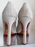 SCHUTZ BEIGE SUEDE HEELS SIZE 5/38