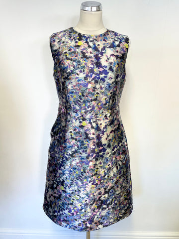 LK BENNETT SUSAN MULTI COLOURED DITSY PRINT SPECIAL OCCASION DRESS SIZE 12
