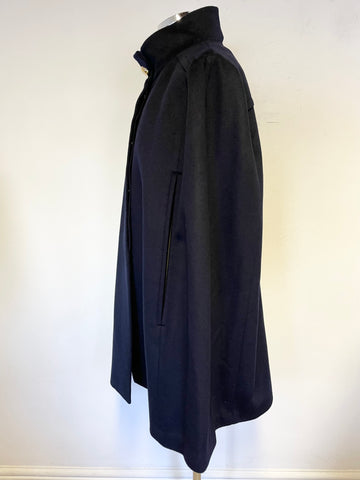 PURE COLLECTION ALAINA NAVY BLUE 100% WOOL CAPE SIZE 16