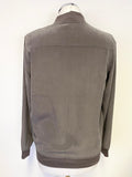 BRAND NEW PURE COLLECTION 100% SILK GREY ZIP UP JACKET SIZE 8