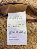 MARCCAIN HONEY BROWN REVERSIBLE TEDDY BEAR COAT SIZE N4 UK 14/16