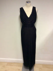 BRAND NEW KOOKAI BLACK LONG EVENING/ OCCASION DRESS SIZE 2 UK 10/12