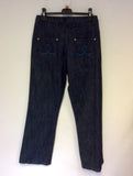 BRAND NEW EMRECO DARK BLUE CHLOE JEANS SIZE 10