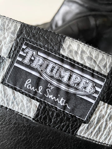 TRIUMPH BY PAUL SMITH BLACK LEATHER BUCKLE TRIM MOTORBIKE BOOTS SIZE 6/39