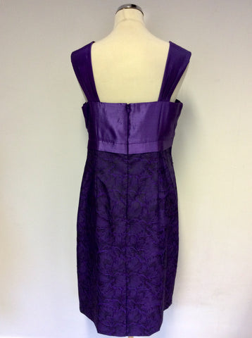 BRAND NEW LIBRA PURPLE JEWEL TRIM DRESS & JACKET SIZE 18