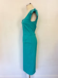 BRAND NEW THE PRETTY DRESS COMPANY SO COUTURE TURQOUISE PENCIL DRESS SIZE 14