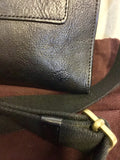MULBERRY BLACK LEATHER ANTONY CROSS BODY MESSANGER BAG