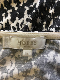 HOBBS BLACK & CREAM PRINT 3/4 SLEEVE TOP SIZE XL