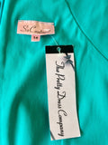 BRAND NEW THE PRETTY DRESS COMPANY SO COUTURE TURQOUISE PENCIL DRESS SIZE 14