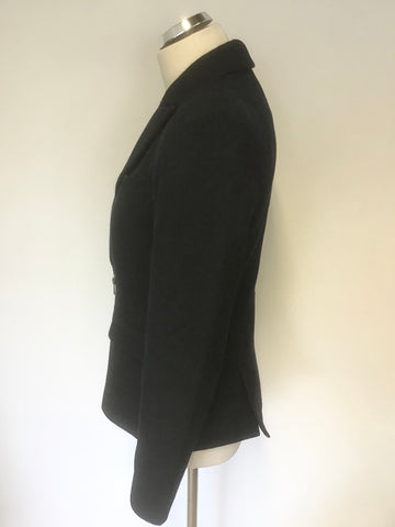 REISS NINETEEN SEVENTY ONE TYLER NAVY BLUE  OFF CENTRE ZIP FASTEN JACKET SIZE S