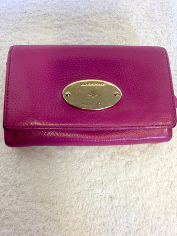 MULBERRY FUSHIA PINK LEATHER OVERSIZE EFFIE HOBO BAG & MATCHING PURSE