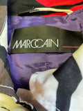 MARCCAIN MULTI COLOURED PRINT COTTON COAT SIZE N4 UK 14