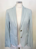 GANT PALE BLUE TAILORED LONG SLEEVE  JACKET SIZE 10