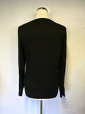 STAR BY JULIEN MACDONALD BLACK MESH & JEWEL TRIM JUMPER SIZE 16