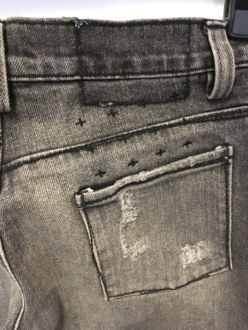 KSUBI GREY STRAIGHT LEG JEANS SIZE 10