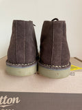 COTTON TRADERS CHOCOLATE BROWN SUEDE DESERT BOOTS SIZE 7/40