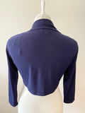 PHASE EIGHT NAVY BLUE 3/4 SLEEVE BOLERO/ SHRUG SIZE 16