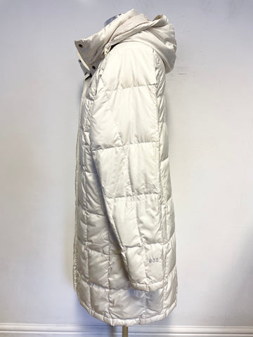 THE NORTH FACE IVORY PADDED QUILTED COAT SIZE M