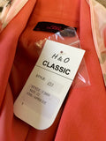 BRAND NEW HUDSON & ONSLO APRICOT JACKET WITH DETACHABLE SCARF SIZE 22