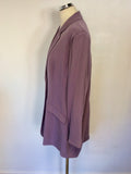 BRAND NEW SPIRITO DI ARTIGIANO MULBERRY SILK LONG JACKET SIZE 22