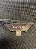 PHASE EIGHT BLACK 3/4 SLEEVE KNIT BOLERO SIZE 10