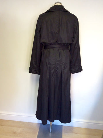 GELCO STYLISH BLACK LONG TIE WAIST MAC SIZE 16