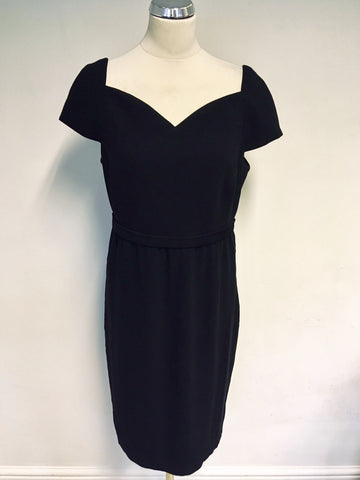 HOBBS BLACK CAP SLEEVE SPECIAL OCCASION DRESS SIZE 16