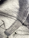 SWEATY BETTY GREY WIDE SLEEVED RELAXED FIT CROP SWEATSHIRT SIZE XL