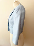 BRAND NEW HOBBS PEGASUS PALE CORNFLOWER BLUE SPECIAL OCCASION JACKET SIZE 10