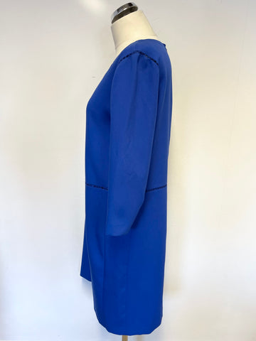 DAMSEL IN A DRESS ROYAL BLUE 3/4 SLEEVE SHIFT DRESS SIZE 12