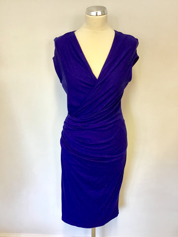BRAND NEW PHASE EIGHT BLUE STRETCH PENCIL DRESS SIZE 12