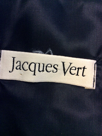 JACQUES VERT BLACK CREPE & VELVET LONG EVENING DRESS SIZE 12