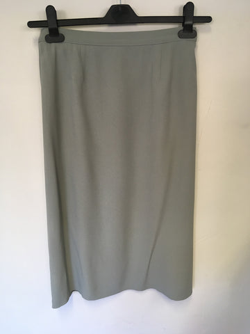 DESIGNER SONIA RYKIEL DUCK EGG SPECIAL OCCASION JACKET & SKIRT SUIT SIZE 38 UK 10