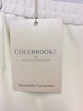 BRAND NEW COLEBROOKE BY WINDSMOOR WHITE FORMAL TROUSERS SIZE 20